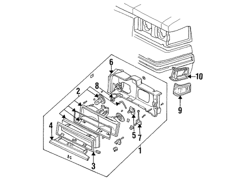 GM 1629139 Seal, Fwd Lamp Monitor Housing