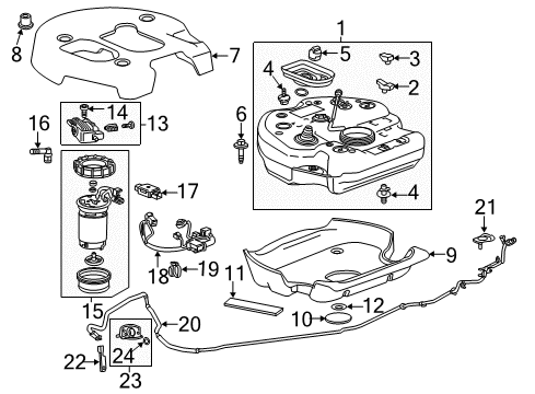 GM 22946863 Bracket Assembly, Nitrogen Oxide Sensor