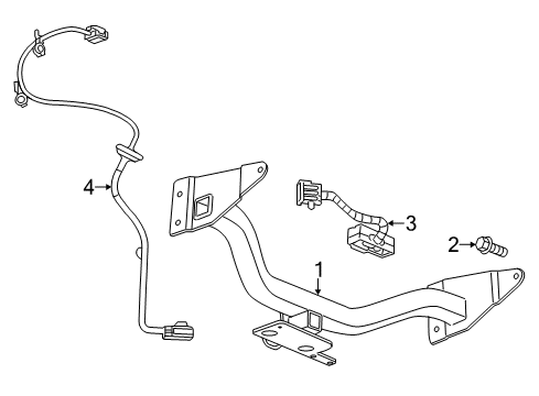 GM 11569880 Bolt,Trailer Rear Wiring Harness Receptacle