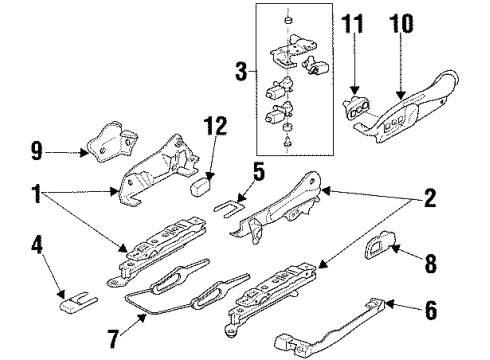 GM 16788714 Switch Assembly, Driver Seat 6 Way (Meta) Gray Medium Dark