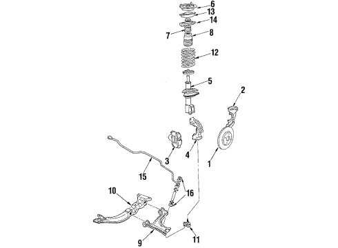 GM 17989307 Mount Asm,Front Suspension Strut