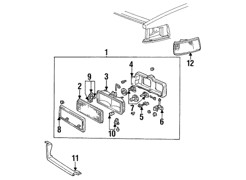 GM 16509756 Composite Headlamp Assembly