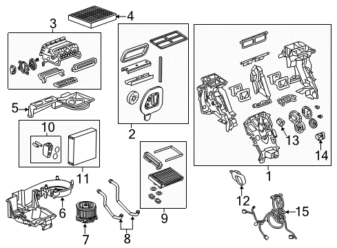 GM 84612974 Heater & Air Conditioner Control Assembly User Interface