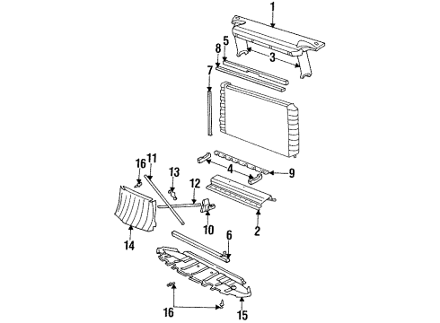 GM 25637361 Baffle, Radiator Air Lower