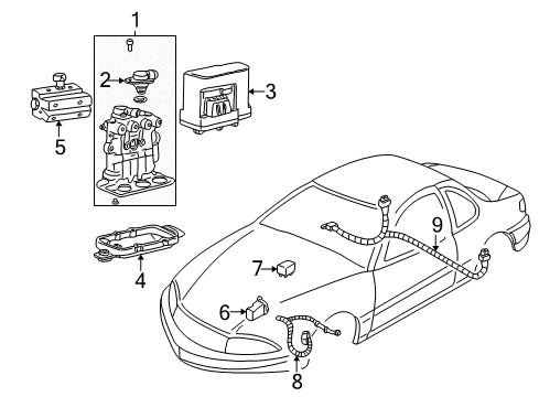 GM 18029840 INSULATOR, Electronic Brake Control