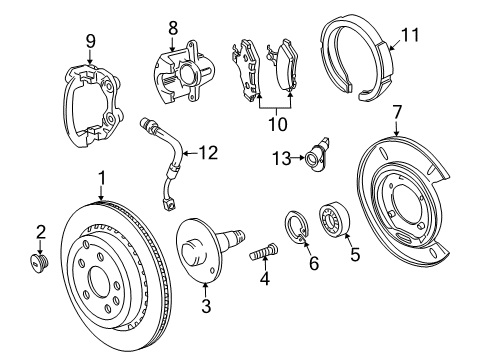 GM 92291023 Seal Kit, Rear Brake Caliper Piston