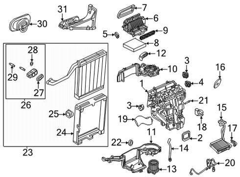 GM 84882061 Case Assembly, A/C Evpr & Blo