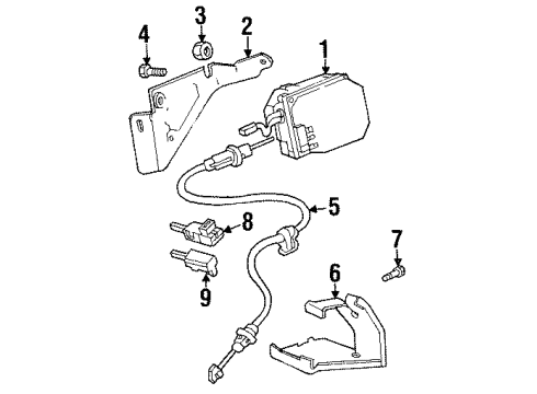 GM 12560103 Bracket, Accelerator Control Cable