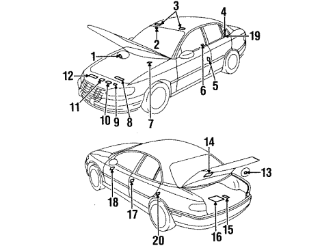 GM 90573846 Label,Vehicle Emission Control Information