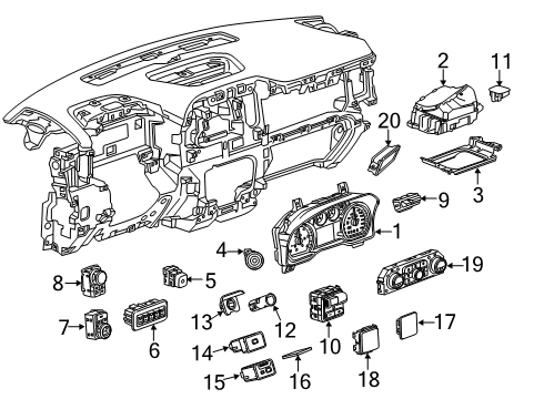 GM 85138490 Cluster Assembly, Inst