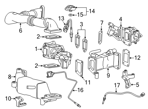 GM 12650369 Cooler Assembly, Egr Valve