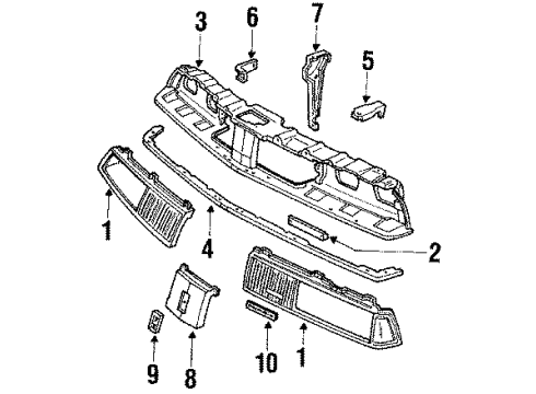 GM 22524390 Plate, Radiator Grille Name