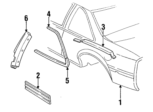 GM 22591765 Pocket Assembly, Fuel Tank Filler *Black