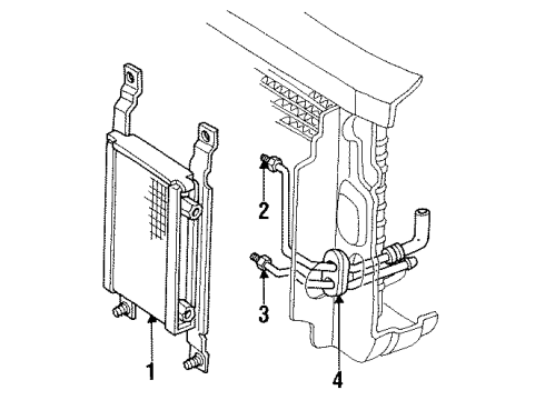 GM 10080293 Transmission Oil Cooler Lower Pipe Assembly