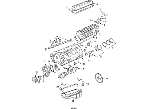 GM 22527479 Piston & Pinion (Std) LH(3.7993 To 3.8003In)