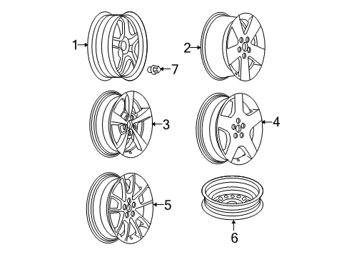 GM 9598595 Wheel,18X7