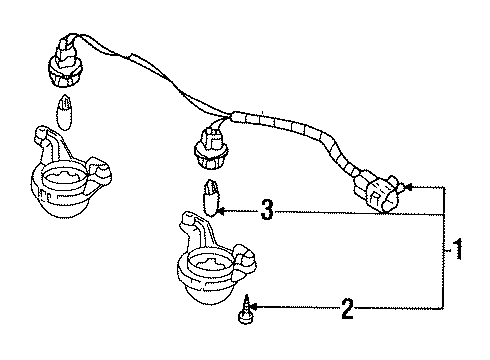 GM 91173954 Lamp,Rear License