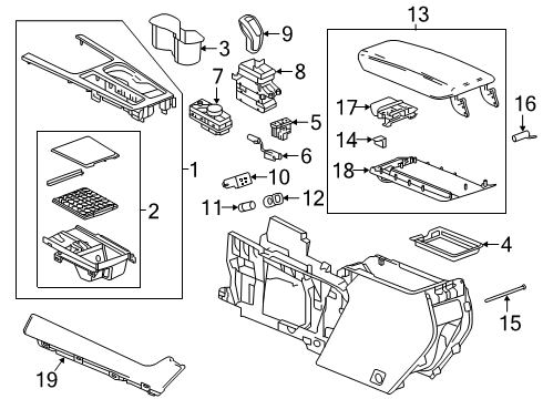 GM 84601097 Electronic Transmission Range Selector Man Parking R Cable Assembly