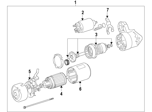 GM 10518988 Drive,Starter