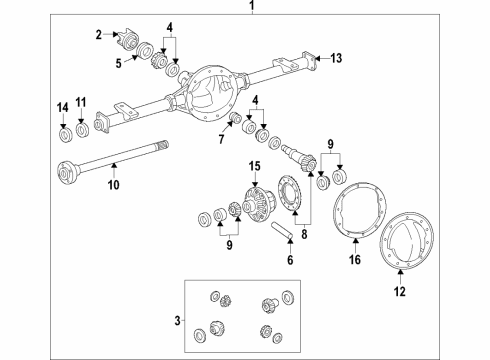 GM 22950866 Shaft, Differential Pinion Gear