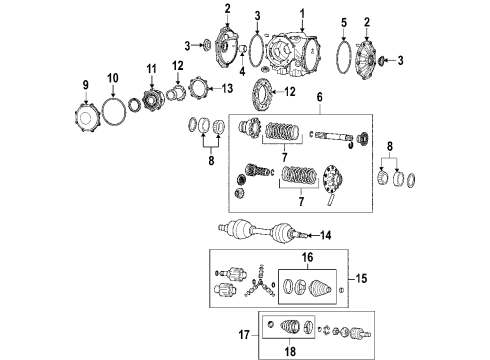 GM 19132920 Cover,Differential Carrier (Left, W/ Rear Axle Bushing)