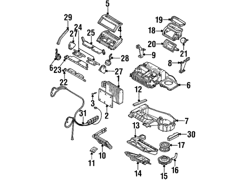 GM 16199312 Heater & Air Conditioner Control Assembly