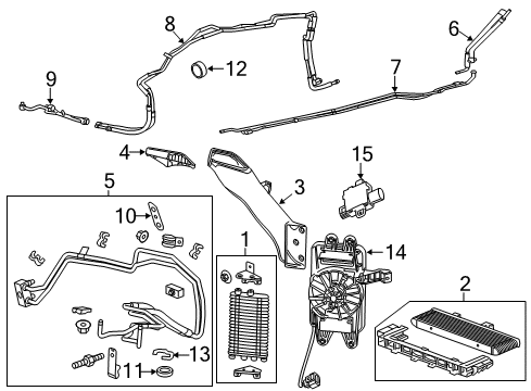 GM 23488080 Transmission Fluid Cooler Inlet & Outlet Pipe Assembly