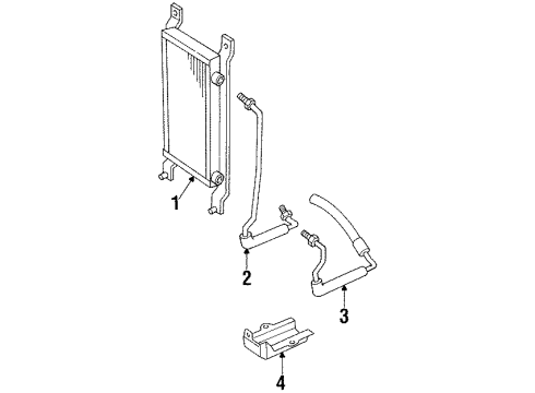 GM 10254586 Transmission Oil Cooler Upper Pipe Assembly