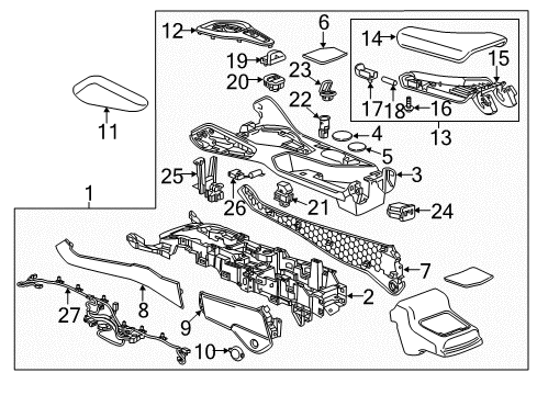 GM 13509440 Electronic Parking Brake Control Module Assembly