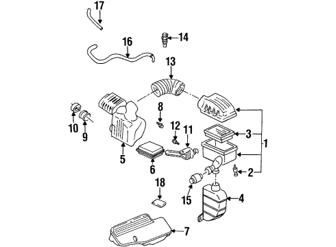 GM 22588091 Support Assembly, Air Cleaner