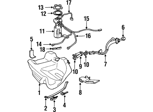 GM 15323320 Harness Assembly, Fuel Tank Fuel Pump Module Wiring