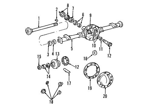 GM 14048425 BLOCK, Differential Pinion Thrust