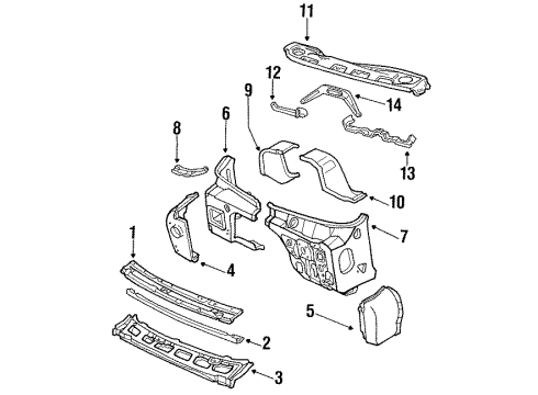 GM 15996853 PANEL, Cowl Side