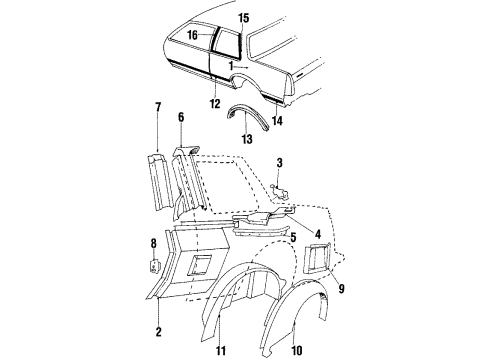 GM 10252371 Pocket, Fuel Tank Filler