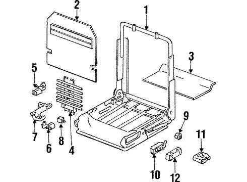 GM 16730750 Mtr Assembly, P & D Seat Lumbar