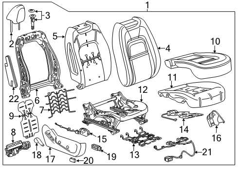 GM 23233658 Shield Assembly, Front Seat Adjuster