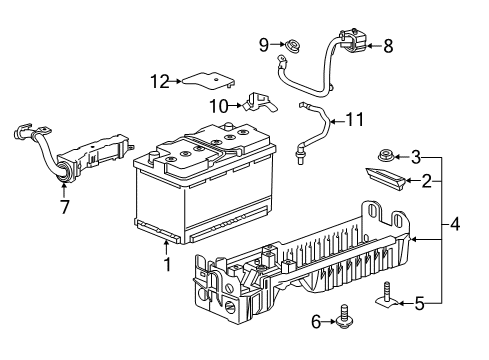 GM 42680424 Cable Assembly, Bat Pos & Neg