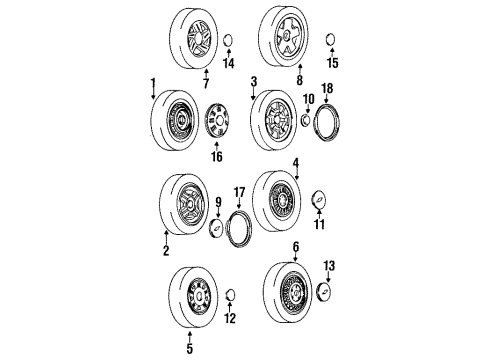 GM 10154212 Wheel Trim CAP