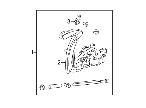 GM 95911102 Cable Assembly, Parking Brake Front