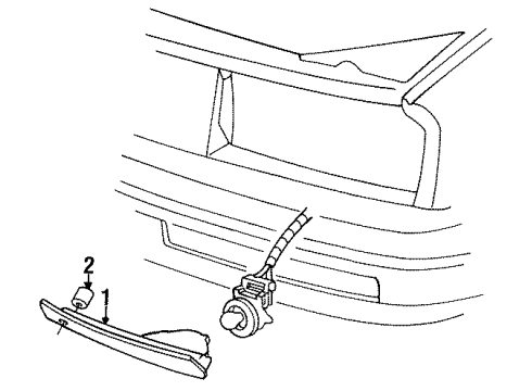 GM 1642389 SPACER, Front and Rear Bumper/Fascia Face