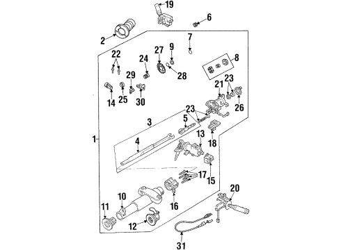 GM 26036610 COLUMN, Steering