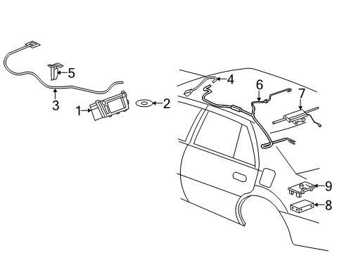 GM 25851475 Radio Assembly, Amplitude Modulation/Frequency Modulation Stereo & Video Disc Player