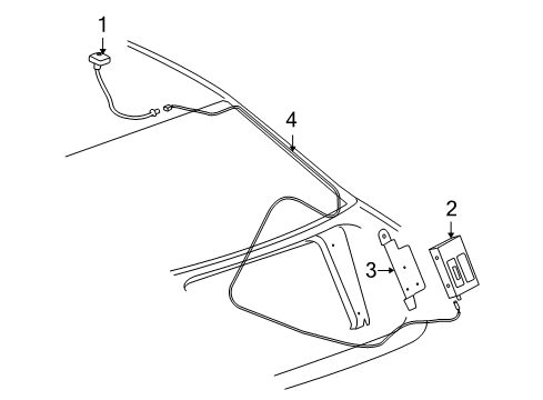 GM 19115069 Cable Asm,Radio Antenna