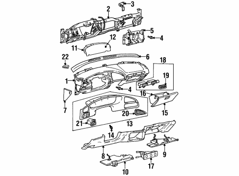 GM 22653085 Cover, Instrument Panel Fuse Block Access Hole *Medium Dark Teal