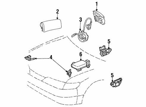 GM 94859367 Sensor,Inflator Restraint Side Imp