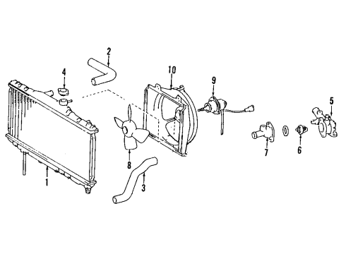 GM 94853093 Relay,Engine Coolant Fan