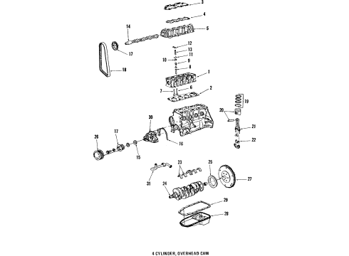 GM 93205398 Engine,(Service Partial)