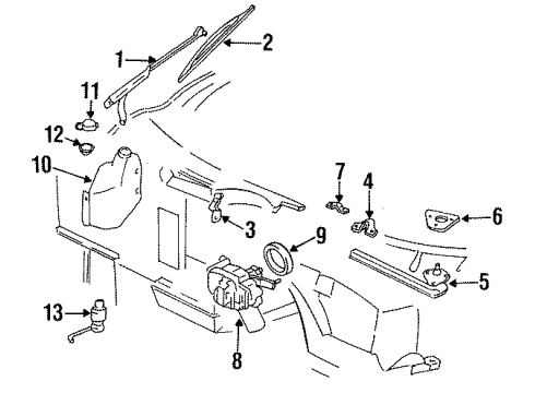 GM 14047426 REINFORCEMENT, Windshield Wiper Transmission