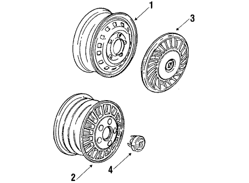 GM 25526118 Hub Cap ASSEMBLY