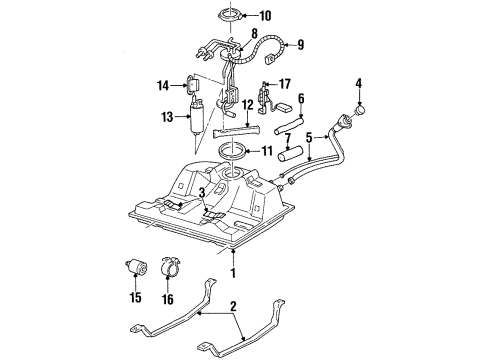 GM 10199272 Hose, Fuel Tank Filler Vent